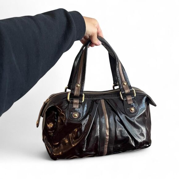 Perlina New York Patent Leather Satchel - Picture 1 of 7